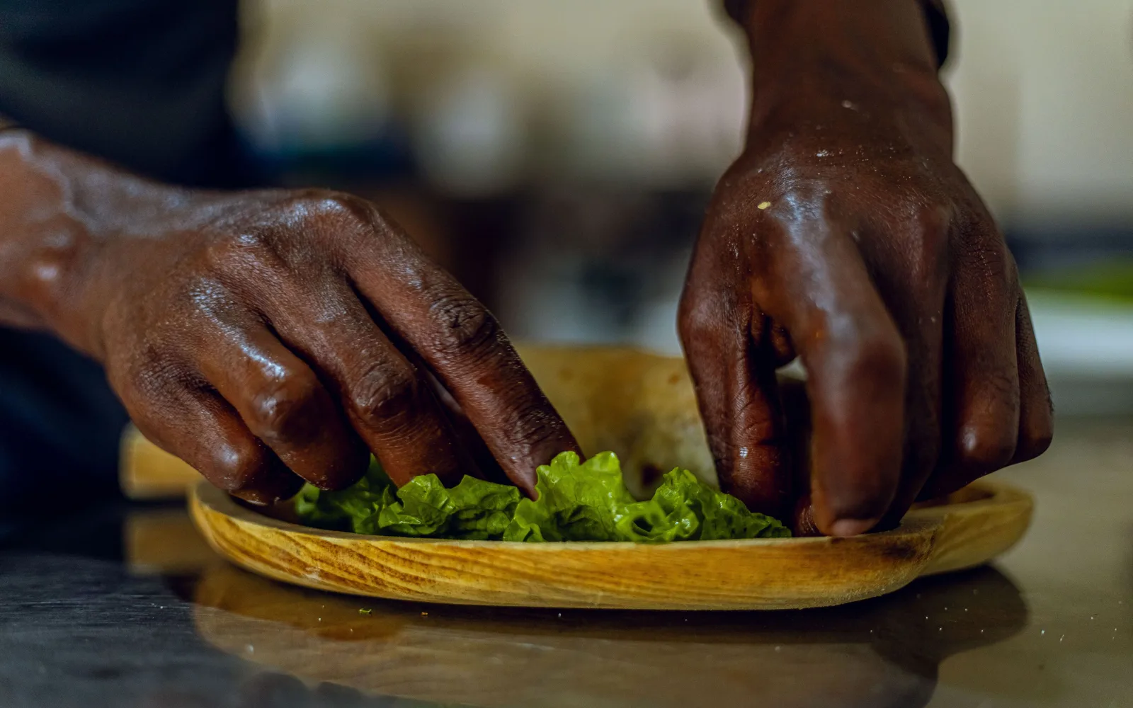 Préparation d’une assiette simple